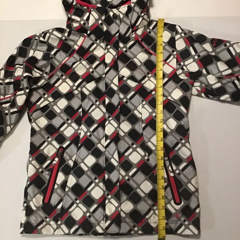 Columbia Omni-Tech Girls Jacket size 10/12 Multicolor - Picture 3 of 16